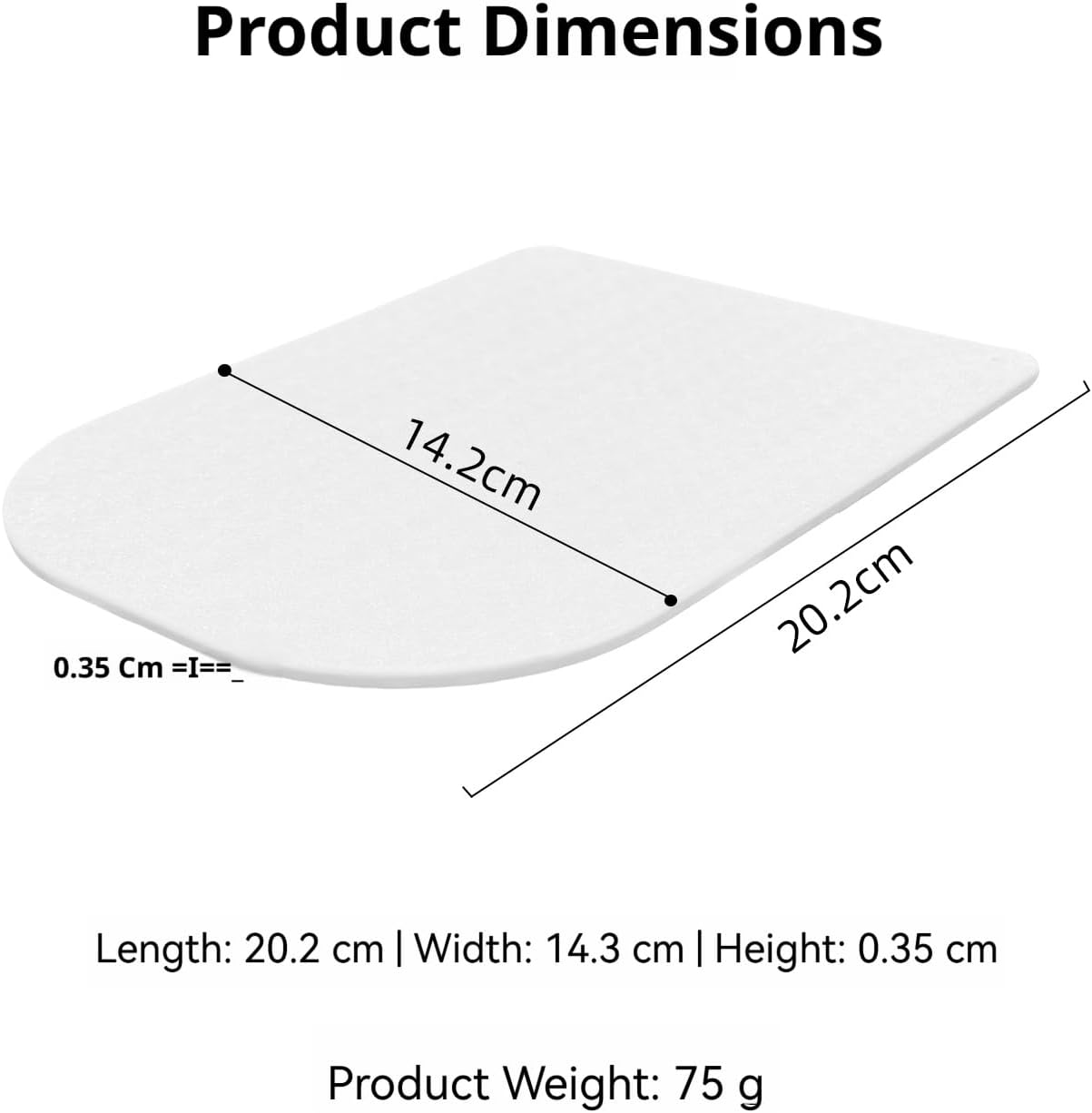 Top Protective Mat Compatible with Breville Bambino Plus – Heat Resistant, Non-Slip Rubber Pad for Coffee Machine, Kitchen Use (WHITE)