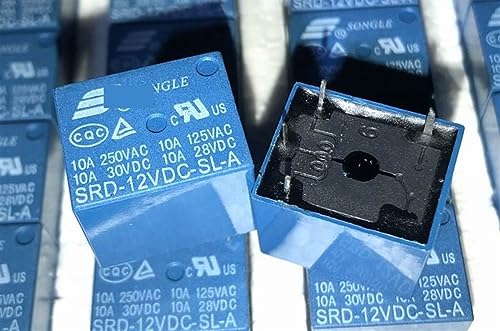Relais 4 Broches SRD-12VDC-SL-A 10A pour circuit électronique domestique