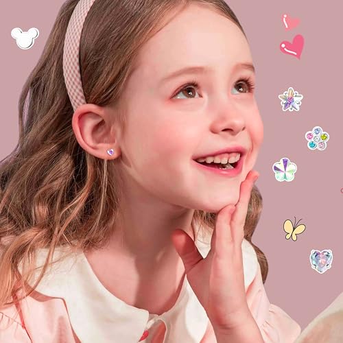 Jstyle Hypoallergenic Earrings for Girls Women Surgical Stainless Steel Earrings for Sensitive Ears Screw Back Earrings Set Cute Girls Todder Earrings Kids Earrings Jewelry for Teen Girls4