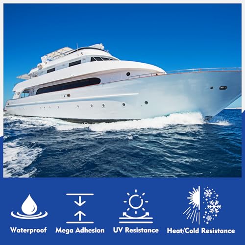 Marine Glasfaserspachtel Weiß 100ml, Glasfaser Reparaturset für Boot, Wasserdicht Gelcoat Repair Kit, Fiberglas Harz Epoxidharz Kleber, Gfk Reparaturset Schnelle Reparatur füR Kratzer, Risse, LöCher