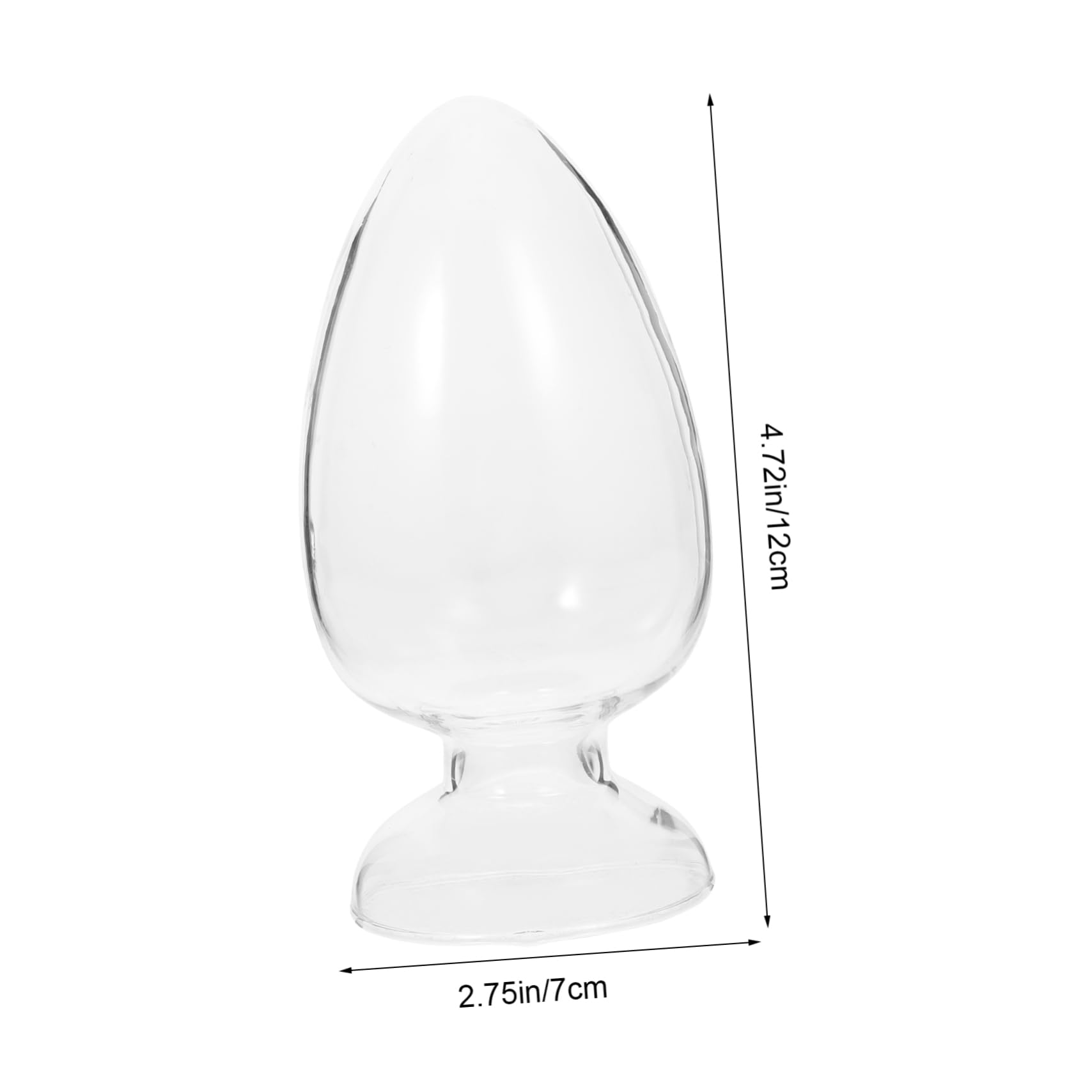 MAGICLULU 2Pcs Conical Glass Storage Bottles Display Bottles with Sealing Plug Transparent Glassware for Organizing and Exhibiting Design for Home and Lab