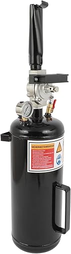 Miniatura 7 de ACZCR Herramienta de inflador de neumáticos de acero portátil de 8L 2.1 galones, herramienta de inflador de neumáticos de mano, diseño de cuello en