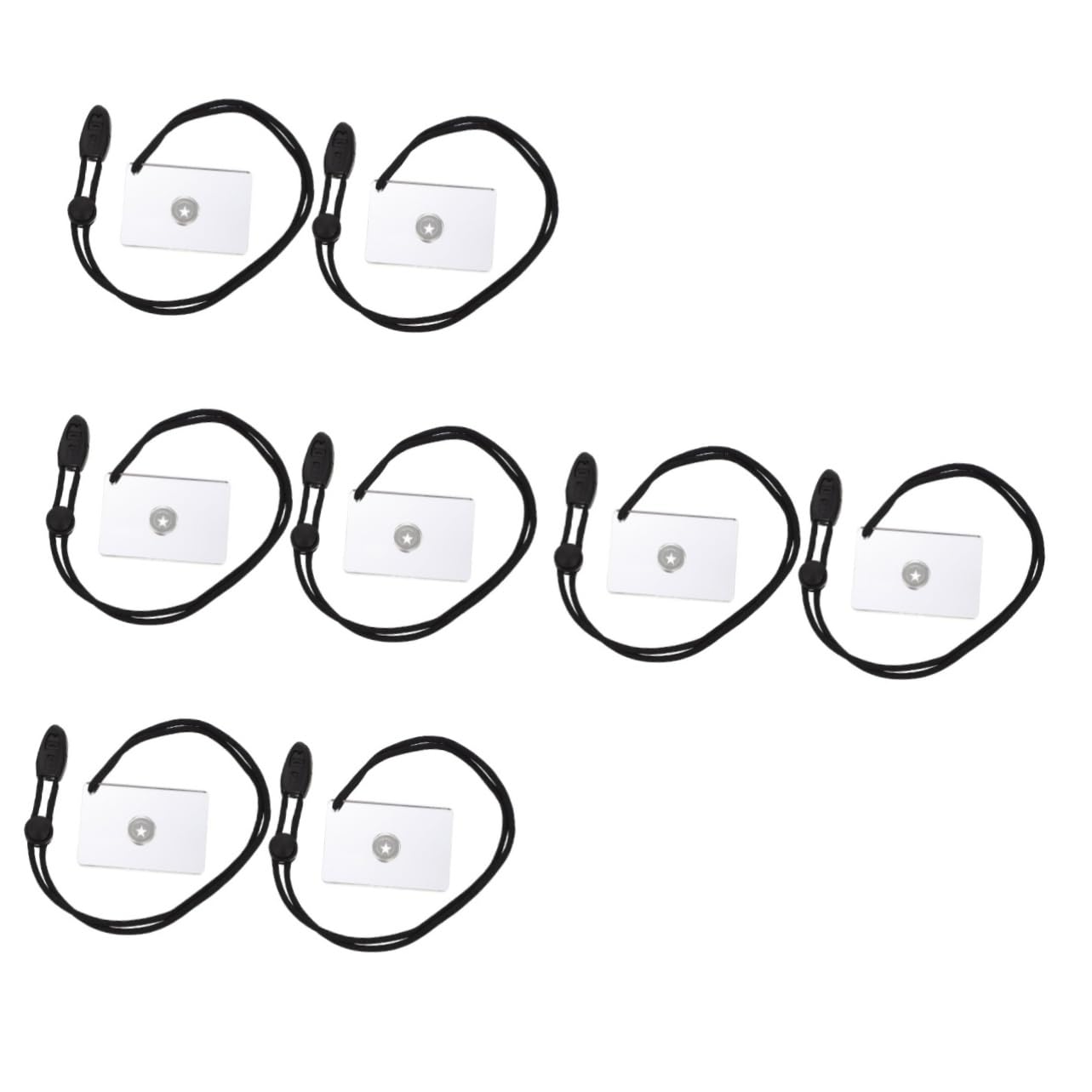 YARNOW 8pièces Miroir De Signalisation De Survie Plein Air De Réfléchissant pour Camping Et Randonnée Accessoire pour Urgences Et Orientation