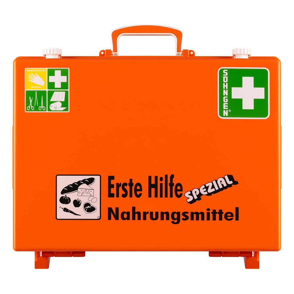 Erste-Hilfe-Koffer Nahrungsmittel-Industrie, ASR A4.3 (DIN 13157) aus Kunststoff, Art.-Nr. 360109 | Verbandskasten | Notfallkoffer | Erste Hilfe Kasten
