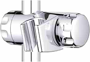 Staffa Regolabile Per Doccia Grohe | Supporto Asta Sollevamento 25mm | Cromato ABS - Foto 3