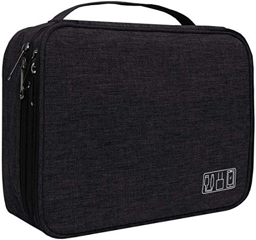 OliviaLiving Electronics Organizer, Jelly Comb Electronic Accessories Cable Organizer Bag Waterproof Travel Cable Storage Bag for Charging Cable, Power Bank, iPad