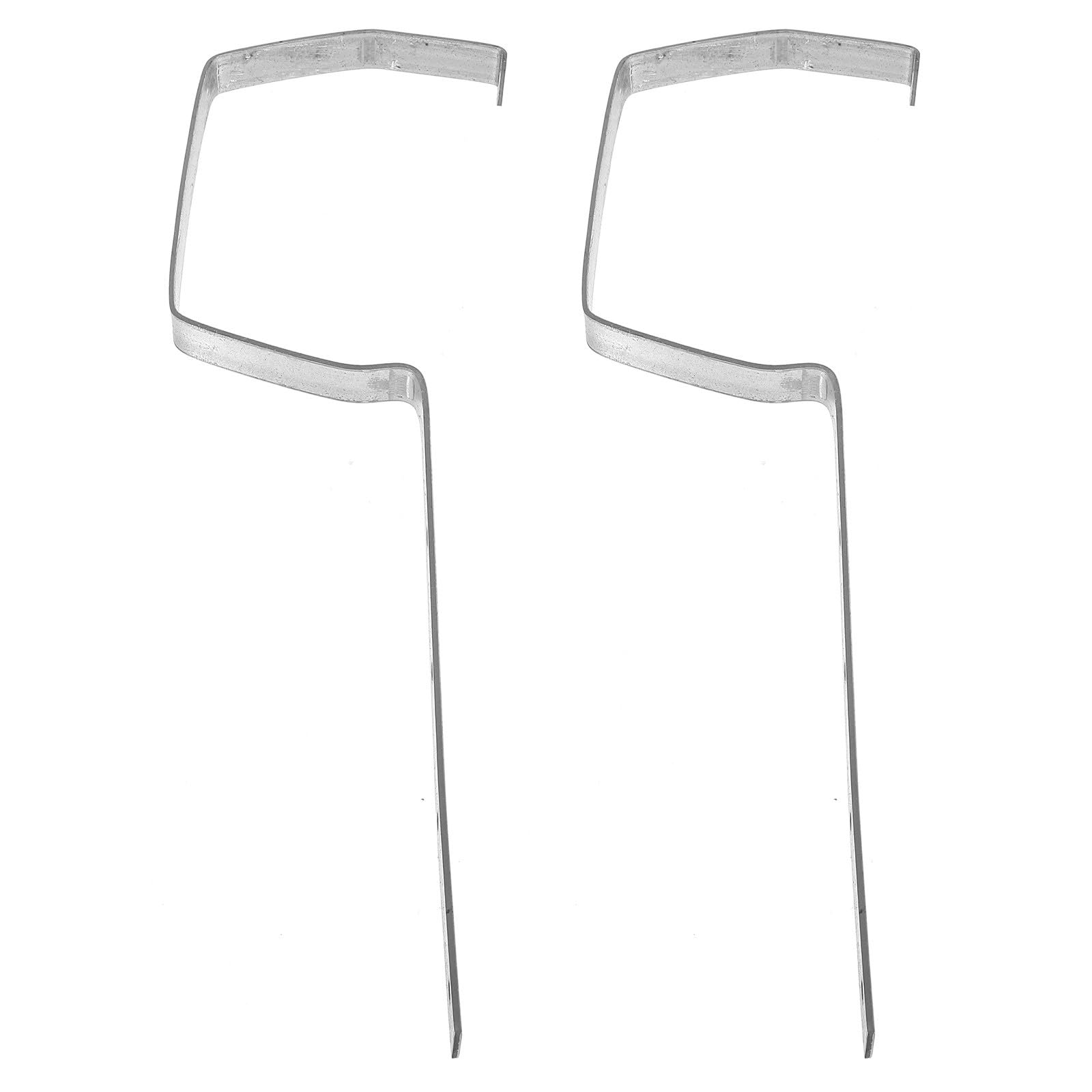 Soporte para canalones de tejados y desagües pluviales en pack de hierro resistente, 2 uds