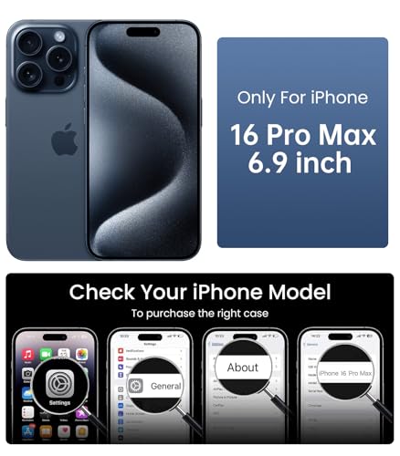 Clear Case for iPhone 15 Pro Max Phone Cases Not-Yellowing, with 2X Screen - Bild 55 von 77