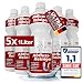 Produktbild Ricostar Abflussreiniger 5 x 1000ml inkl. Haarsieb - Profi Rohrreiniger gegen Verstopfungen, Haare und üble Gerüche - Rohrfrei extra stark und materialschonend - Made in Germany
