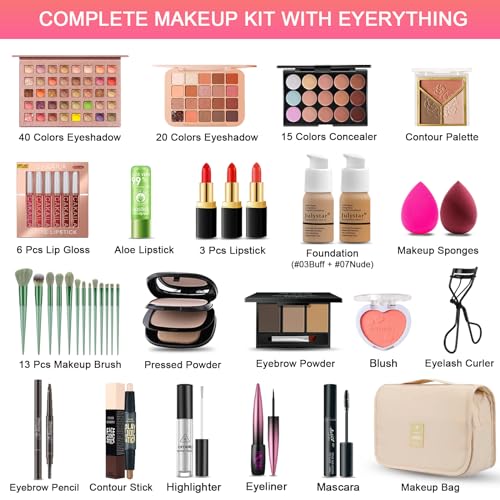 All-in-One-Makeup-Kit-for-Women-Full-Kit-Professional-Travel-Makeup-Kit-for-Women-Teens-Foundation-Eyeshadow-Lipstick-Brow-Pencil-Eyeliner-Contour-Powder-Complete-Make-Up-Gift-Set-for-Beginners