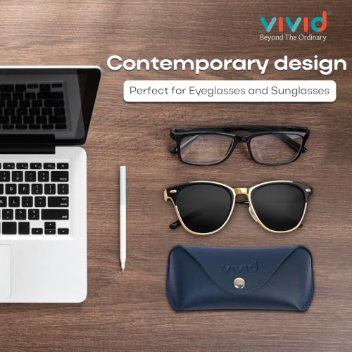 Image of VIVID Unisex Specs Snap Button Eyewear Dabbi Faux Leather Soft Case Cover