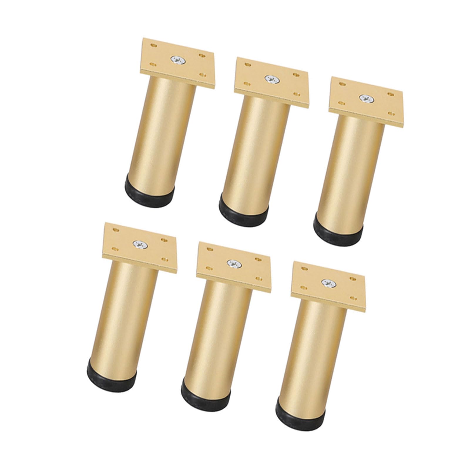 Elnwnnkc Gold Telescopic Adjustable Bed Beam Foot Reinforced Furniture Leg Sofa Leg Bed Bottom Load Bearing Brackets Height Adjustable Stands