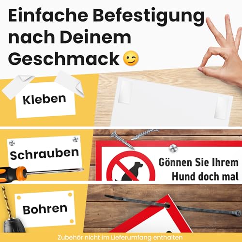 DankeDir! Gönnen Sie ihrem Hund eine Pause Kein Hundeklo Hundetoilette - Schild Hunde kacken verboten - Verbotsschild Hundeverbotsschild Verbot Hundeklo Hundekot Hundehaufen Hundekacke