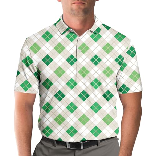Funny Golf Shirts for Men, Hawaiian Polo Shirts for Men Unisex Casual Shirt Mens Polo Shirts Short Sleeve4