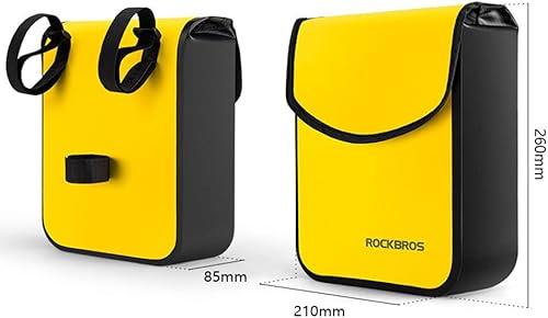 Miniatura 3 de HUIOP Bolsa de manillar de bicicleta, bolsa impermeable para manillar de bicicleta, bolsa de almacenamiento frontal de ciclismo, bolsa de marco de