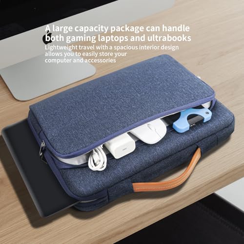 Image of MOCA Laptop Sleeve Case 15-15.6 inch, Shockproof Protective Computer Sleeve Cover with Accessories Pocket, Water Resistant Compatible for MacBook Dell HP Acer Asus Lenovo