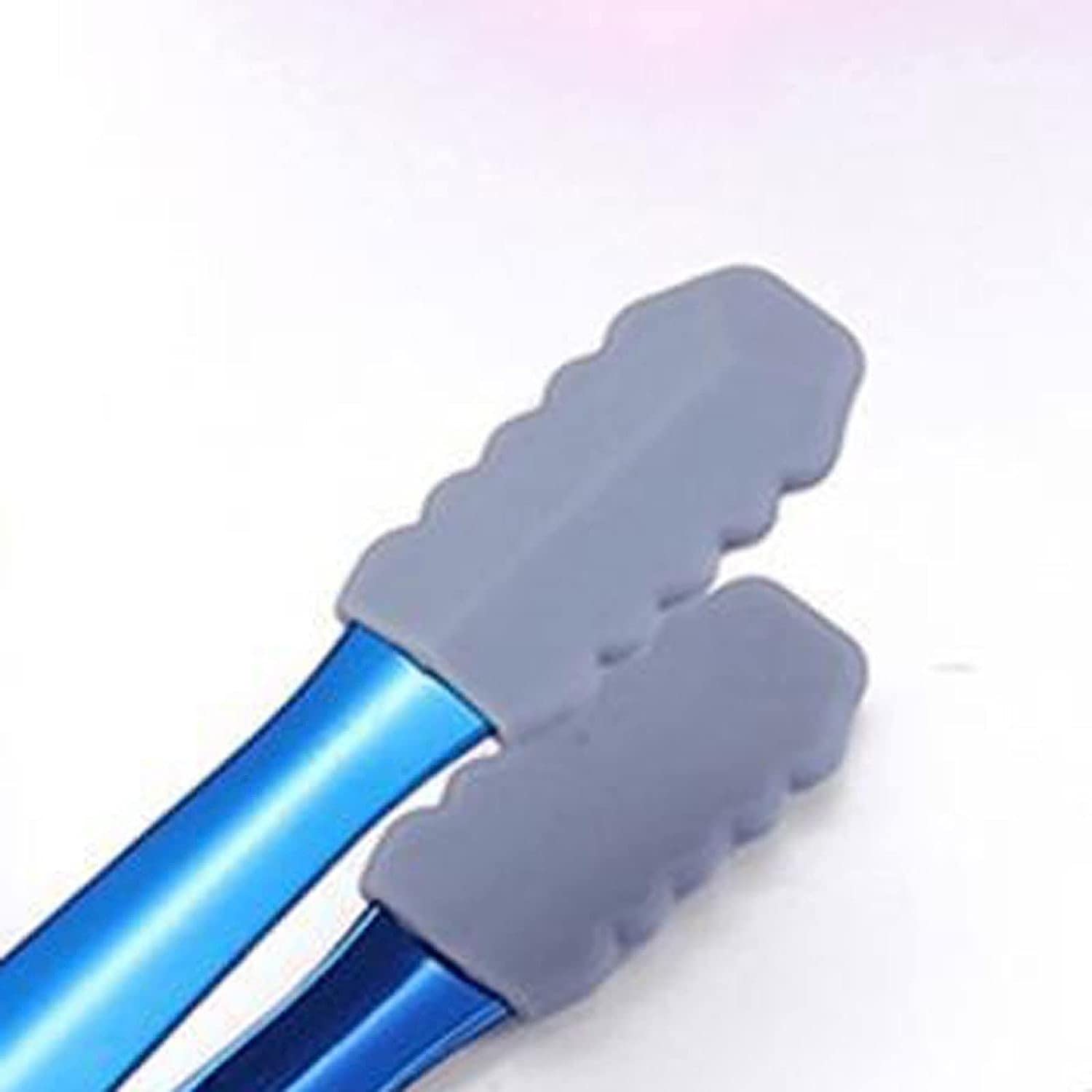 WIPPWER Pince à glaçons en Acier Inoxydable, Sucre, Silicone, Anti-dérapant, Pince à Servir des Aliments