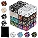 Harupink 56 Stücke Würfel Zähler Kompatibel mit MTG CCG Kartenspiel Zubehör,Magic The Gathering Zubehör mit Aufbewahrungsbeuteln,Magic Würfel für Brettspielparty