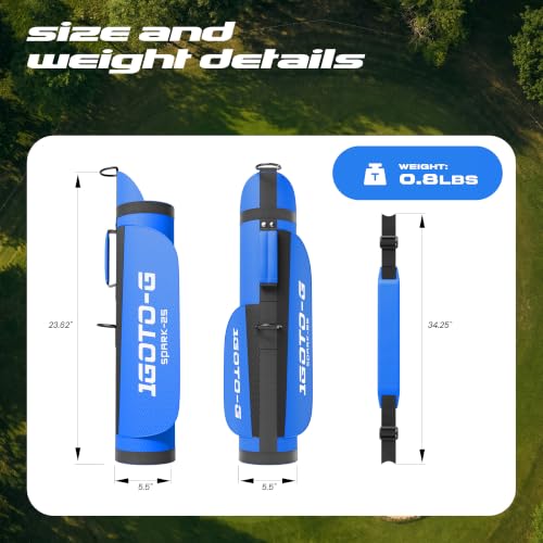 Image of 5 /6 /7 Pieces Kids Golf Clubs Set - Youth Golf Clubs Junior Set Ages 3-14 Includes Stand Bag, 1# Driver, 5# Hybrid, 7#, PW# Irons and Putter Right /Left Hand for Boys Girls