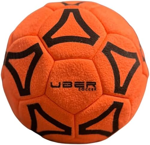 Miniatura 1 de Uber Soccer Bola de fieltro para interiores naranja 5 forro polar verde con licencia oficial de star wars silent one crew., Lime Yellow,