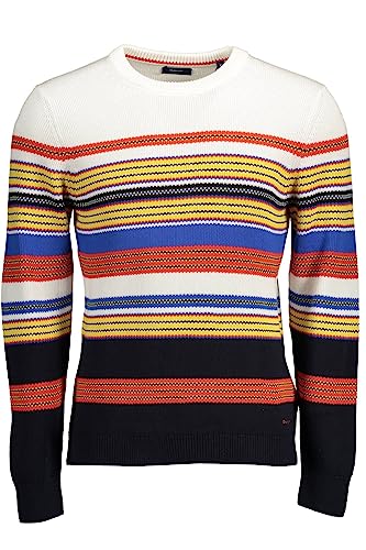 Gant Pull à col rond pour homme en maille de coton classique