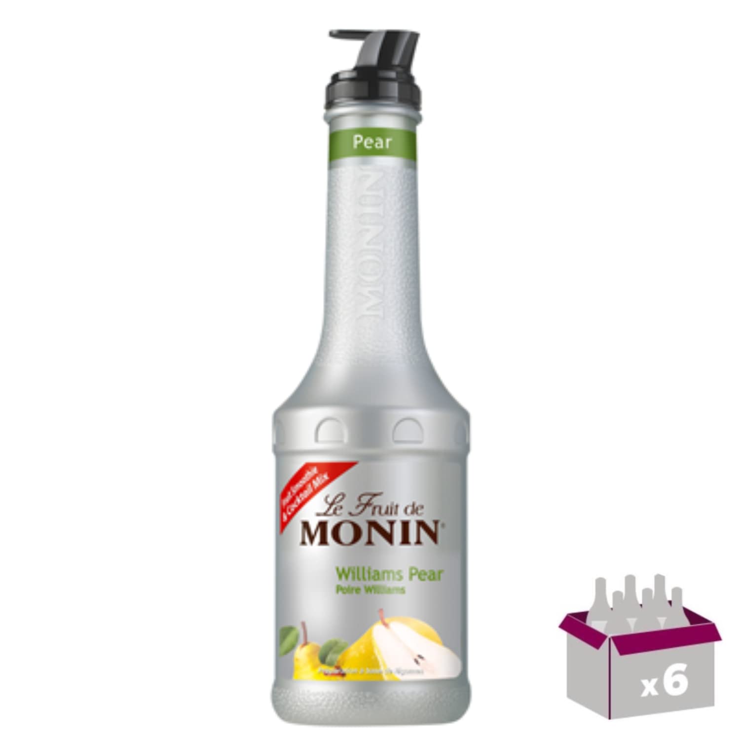 Lot de 6 Le fruit de - Sirop de Poire - 1L