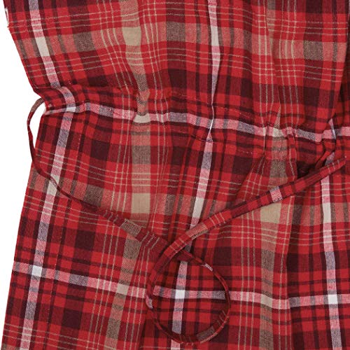 VHC-Brands-Braxton-Window-Curtains-Scalloped-Prairie-Short-Panel-Set-of-2-Red-63x36x18 VHC Brands Braxton Window Curtains Scalloped Prairie Short Panel Set of 2 Red 63x36x18