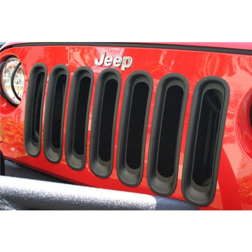Rugged Ridge | Grille Insert Kit, Black | 11306.30 | Fits 2007-2018 Jeep Wrangler JK