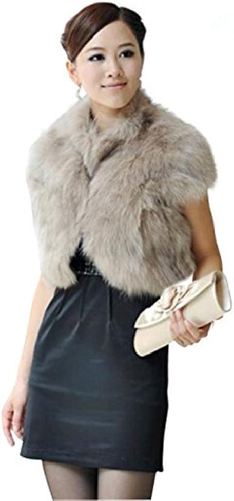 CjW Winter Scarf Faux Fur Wrap Shawl Shrug Bolero Cape Cardigan Lady Gift