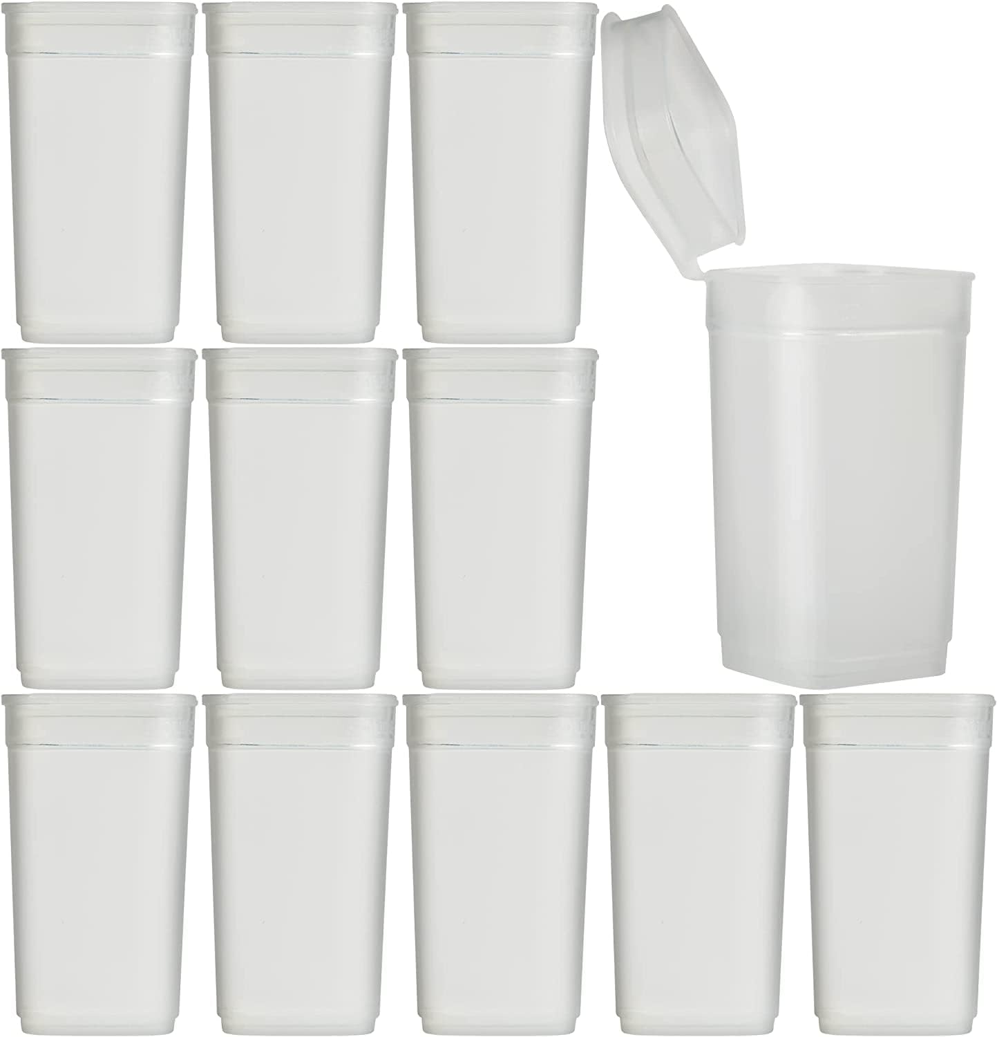 20 Dram Pop Top Empty Pill Bottles Premium Clear Pill