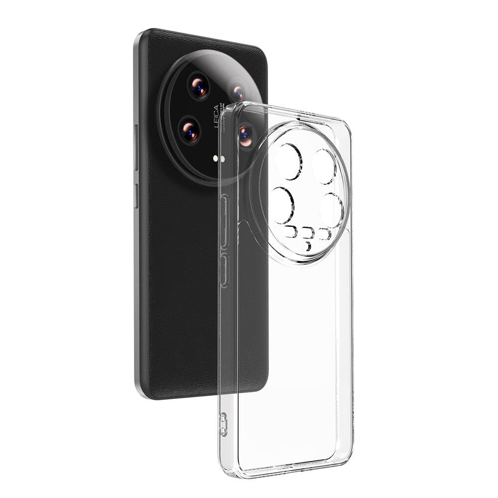 Zore Xiaomi için uyumlu Mi 14 Ultra Kılıf Zore Süper Silikon Kapak Renksiz