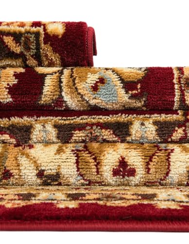 Alfombra corredor rojo 3 x 19.8 pies Rugs.com miniatura 7