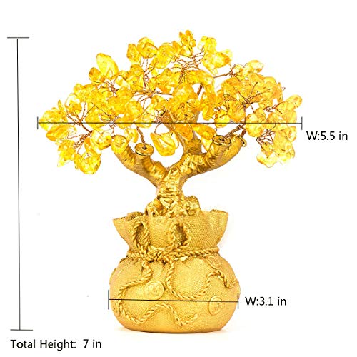 Bwinka Feng Shui Decor Money Tree Crystal Chinese Decorations Money Tree For Wealth And Good Luck #TOP1