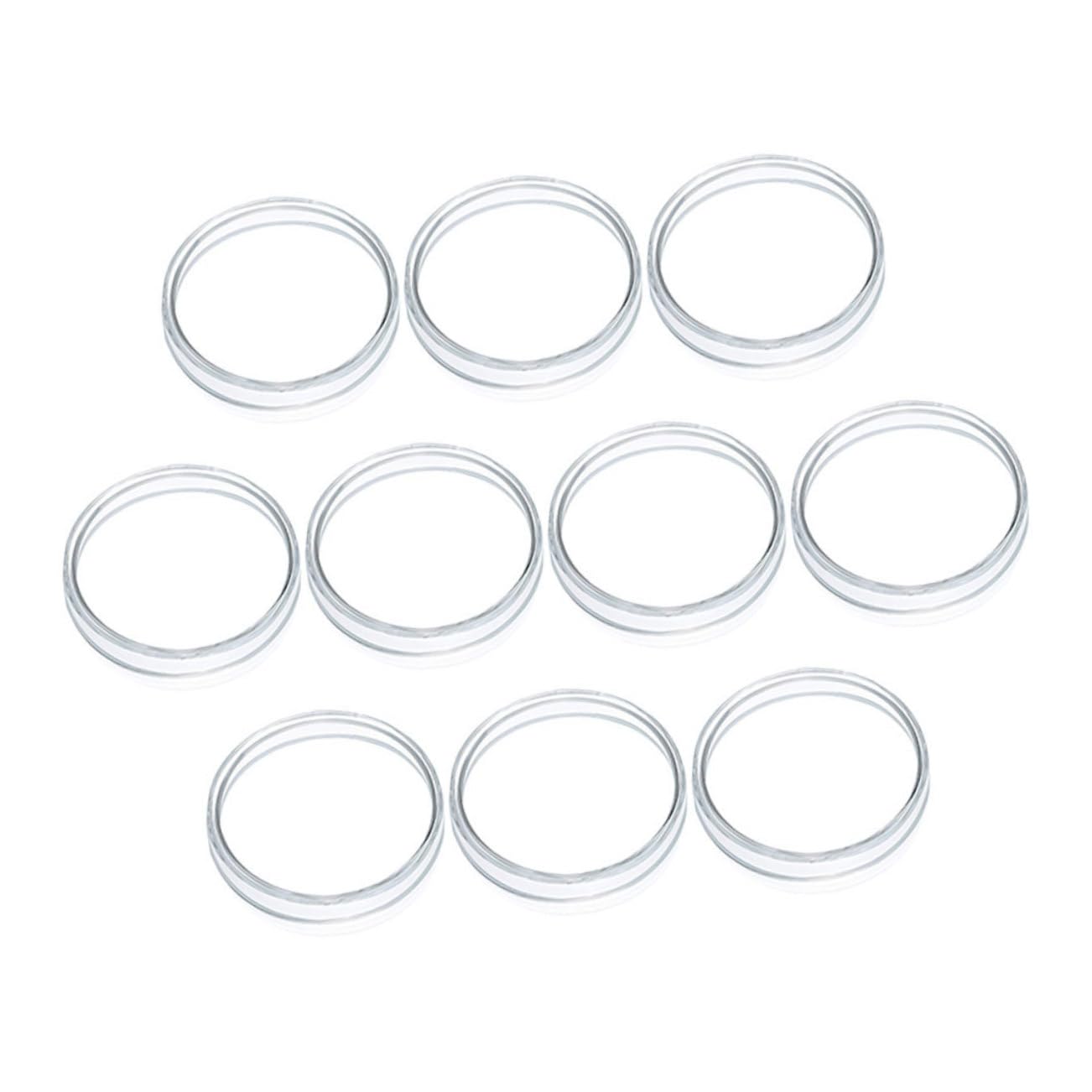Zerodeko 4 Set Piastra Petri in Plastica Piastra Di Coltura Tissutale Laboratorio Tessuto Coltura Cellulare Contenitore Campione Per Di Petri Piastre Di Petri 10 Pezzi * 4