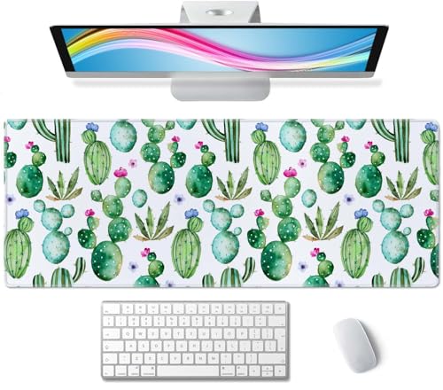 Large Gaming Mouse Pad Stitched Edges, Desk Pad Extended