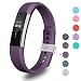 Fitbit Alta Band with Metal Clasp, Greeninsync Fitbit Alta Replacement Bands Large Alta Bracelet Strap for Fitbit Alta(Plum)