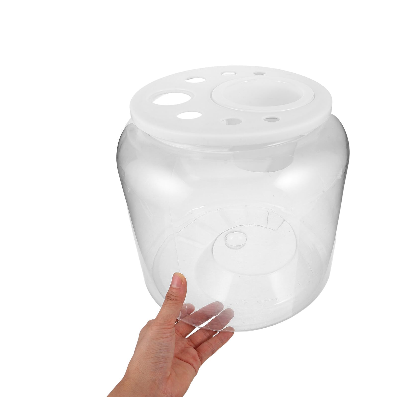 Przezroczysty Plastikowy Zbiornik Żółwia z Pokrywą Do Sadzenia Wytrzymałe Terrarium dla Małych Gadów Bezpieczne Środowisko dla Żółwi i Płazów Idealny Biurko i Do Obserwacji