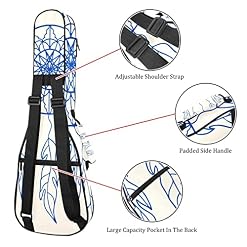JRHEJTHH Durable Ukulele Bag Water Resistent Ukulele Case with Adjustable Shoulders for 21 23 24 inch Thick Padding Dreamcatcher Feathers Elements - Les Beatles, Paul McCartney, John Lennon, RIngo Starr, George Harrison JRHEJTHH Durable Ukulele Bag Water Resistent Ukulele Case with Adjustable Shoulders for 21 23 24 inch Thick Padding Dreamcatcher Feathers Elements – Image 3