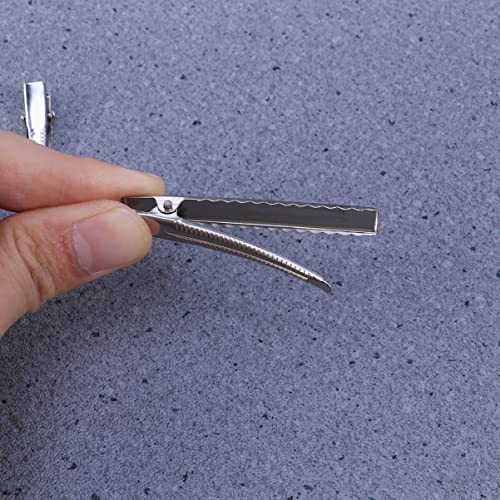 Ipetboom 30Pcs De Cabelo De Jacaré - De Cabelo De Aço Inoxidável Diy De Cabelo De Jacaré De Pino Úni