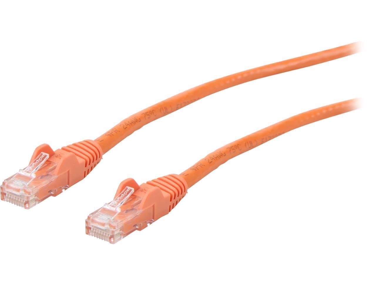 StarTech 3ft CAT6 Ethernet Cable - Black CAT 6 Gigabit Ethernet Wire -250Mhz 100W PoE RJ45 UTP Network Patch Cord Snagless with Strain Relief (N6PATCH3BK) — view 34