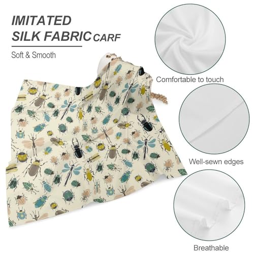 Insect Bandanas Squares Handkerchief Hair Scarves Head Scarves Head Scarf Kerchief for Men Women4