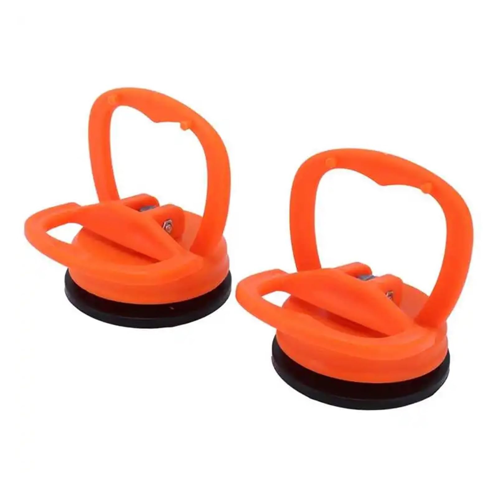 Zxzzas Oranje Vacuum Suction Cup, 2Pcs Suction Cup Lifter Handheld Lifting Clamps Glass Puller Power Grip Vacuum Lifter Tiles Lifting Tool Suction Moving Tools(Oranje)