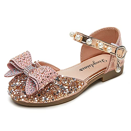 YOSICIL Zapatos de la Princesa con Lentejuela Zapatos Bailarina para Niña Zapatilla de Ballet...