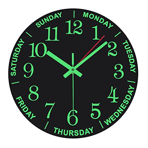 Horloge murale lumineuse bois pour ne plus chercher sa date