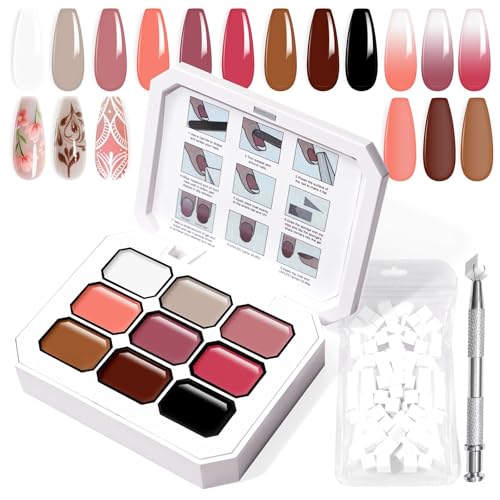 U-Shinein Gradient Painting Gel, 9 Colors Ombre Gel Nail Polish