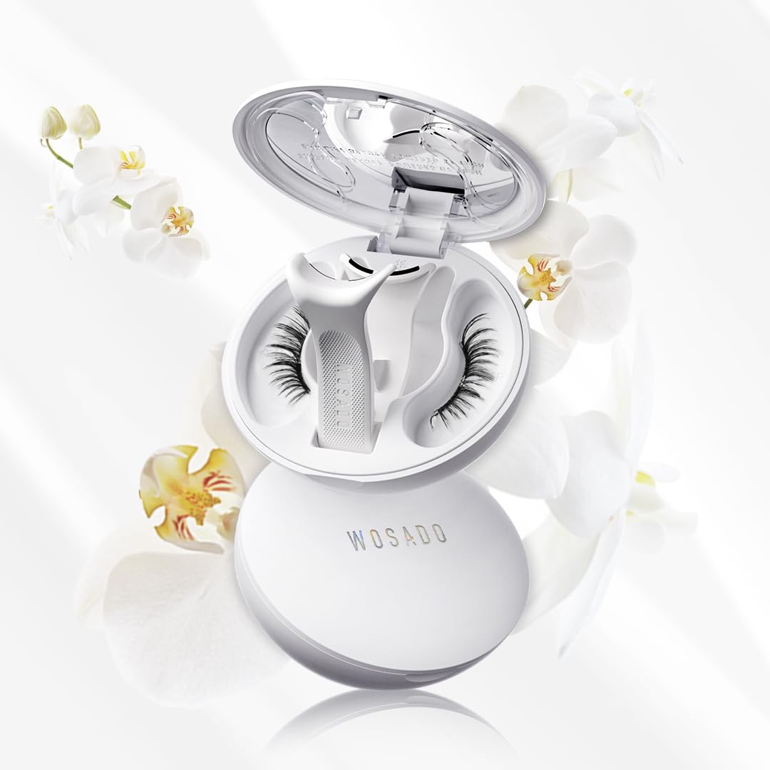 Photo 1 of WOSADO Soft Magnetic Eyelashes Kit with Applicator, [Orchid] 22mm Reusable Glue-free Wispy Magnetic Lashes, Cruelty-free False Lashes, Waterproof, Lightweight, Suit for Heavy Makeup