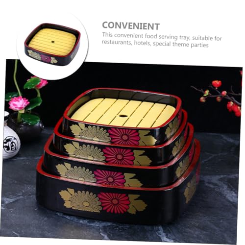 Plato japonés para sushi con patrón crisantemo miniatura 5