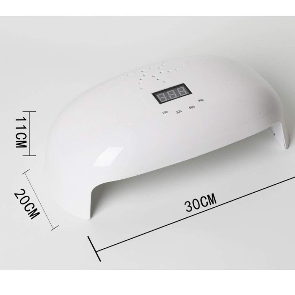 Smalto for Unghie-Smalto for Gel con e asciuga Unghie Asciugacapelli Professionale for Tutti i Gel Adatto a Piedi a Due Mani con sensore Timer