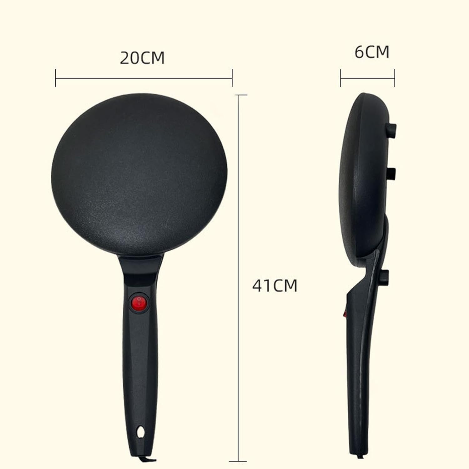Instant 8" Electric Crepe Maker Nonstick Auto Temperature Control for Roti Tortillas Blintz Breakfast