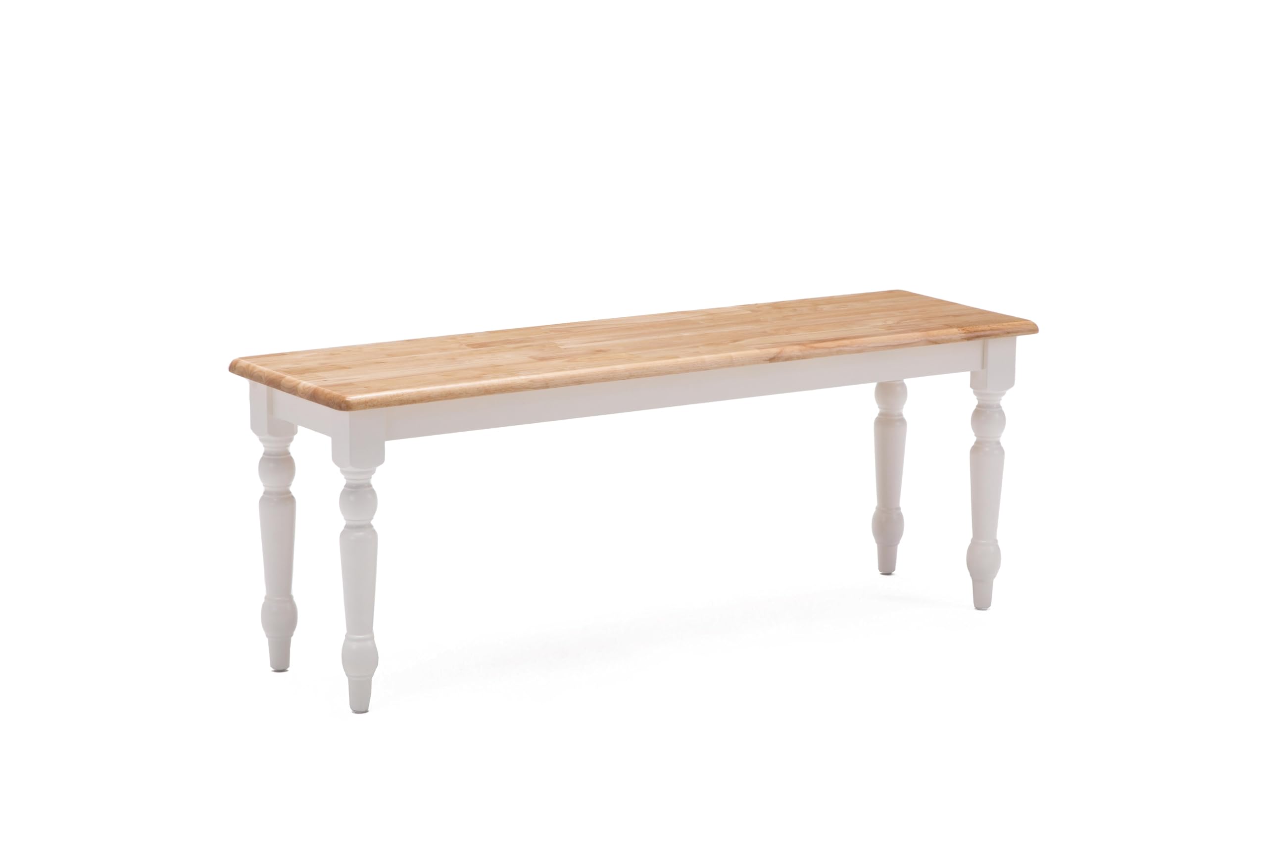 Boraam Windsor Farmhouse Dining Bench - Cream/Natural